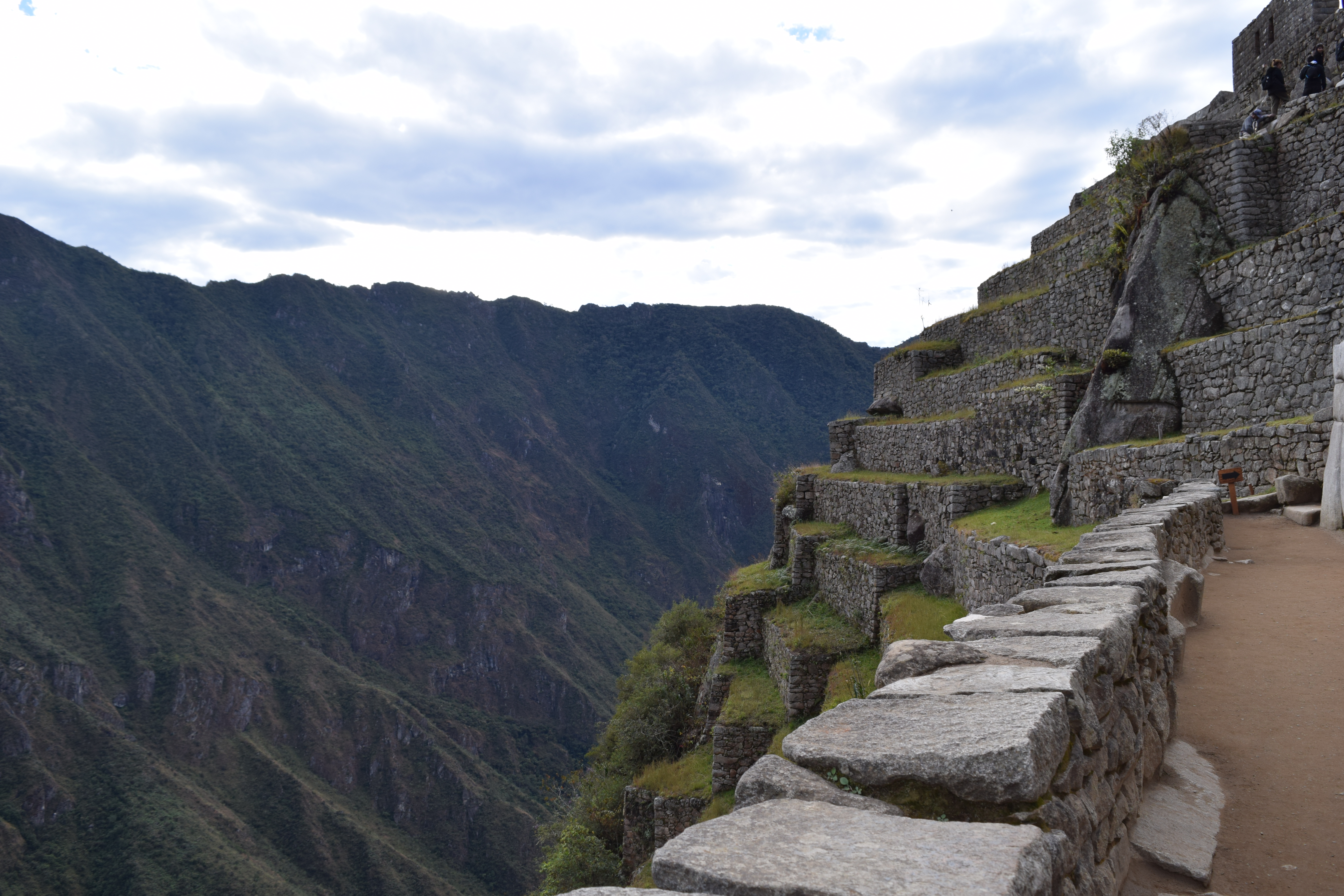 Over the Edge of Machu Picchu - Photograph taken in Peru August 2016 Russ Palmer Silberman