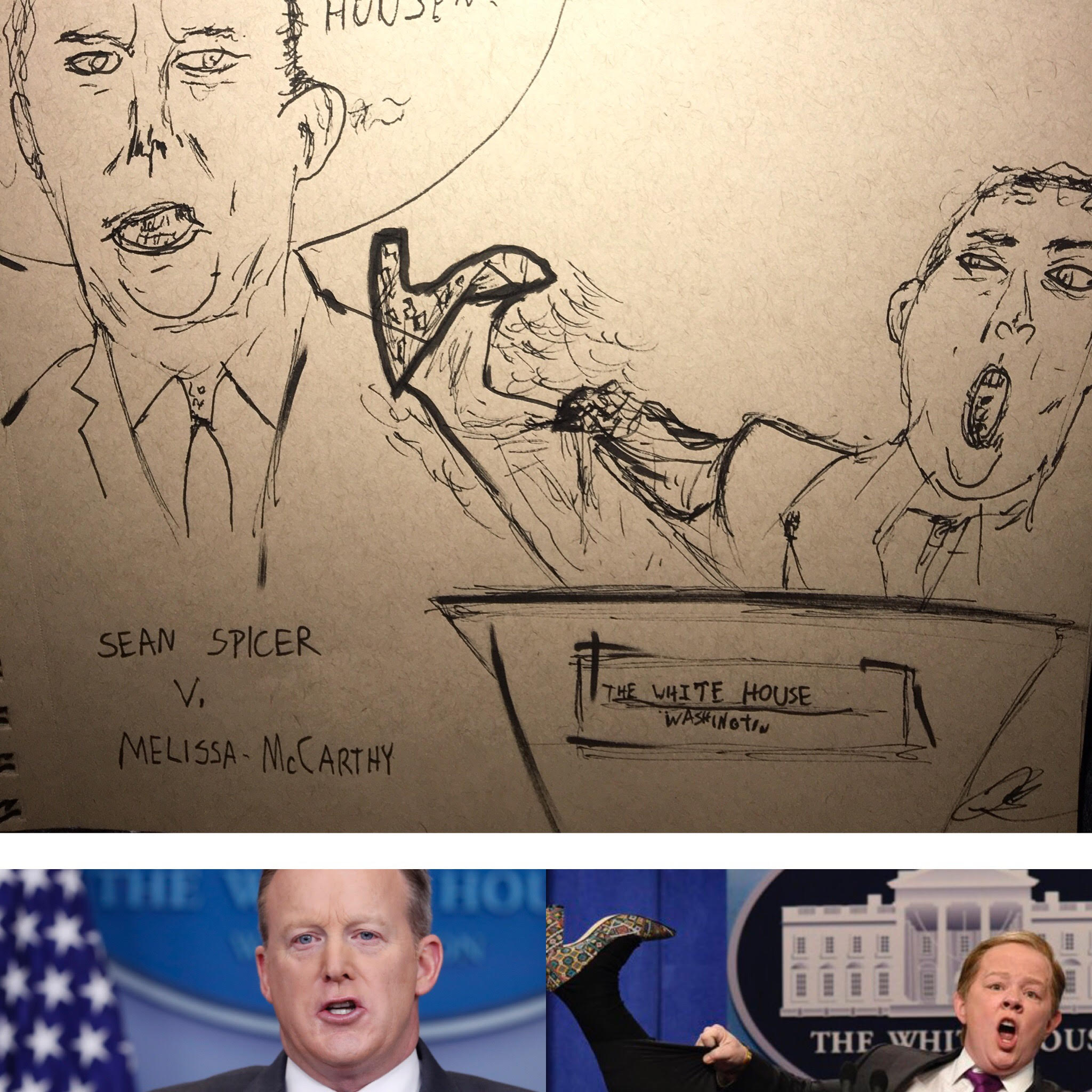 Melissa McCarthy V. Sean Spicer Political Satire Sketch